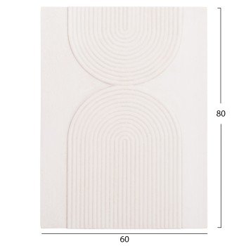 ΠΙΝΑΚΑΣ ΟΡΘΟΓΩΝΙΟΣ ΣΕΙΡΑ SANTORINI HM4523 MDF ΣΕ ΥΠΟΛΕΥΚΟ ΧΡΩΜΑ 60x4(πάχος)x80Υεκ.