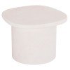 ΤΡΑΠΕΖΙ ΣΑΛΟΝΙΟΥ ΟΒΑΛ ΣΕΙΡΑ SANTORINI HM18054 MDF ΣΕ ΥΠΟΛΕΥΚΟ ΧΡΩΜΑ 54x54,5x40Υεκ