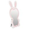 ΠΑΙΔΙΚΟΣ ΚΑΘΡΕΦΤΗΣ ΔΑΠΕΔΟΥ BUNNY HM4489.01 MDF ΡΟΖ & ΛΕΥΚΟ-ΜΑΥΡΟ STAND 80x162Υεκ.