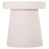 ΤΡΑΠΕΖΙ ΣΑΛΟΝΙΟΥ ΣΤΡΟΓΓΥΛΟ ΣΕΙΡΑ SANTORINI HM18052 MDF ΣΕ ΥΠΟΛΕΥΚΟ ΧΡΩΜΑ Φ48x49Υεκ.
