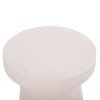 ΤΡΑΠΕΖΙ ΣΑΛΟΝΙΟΥ ΣΤΡΟΓΓΥΛΟ ΣΕΙΡΑ SANTORINI HM18052 MDF ΣΕ ΥΠΟΛΕΥΚΟ ΧΡΩΜΑ Φ48x49Υεκ.