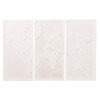 ΠΙΝΑΚΑΣ 3-ΠΤΥΧΟΣ WORLD MAP SANTORINI HM4504 MDF ΣΕ ΥΠΟΛΕΥΚΟ ΧΡΩΜΑ 180x4(πάχος)x120Υεκ.