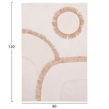 ΠΙΝΑΚΑΣ ΟΡΘΟΓΩΝΙΟΣ ΣΕΙΡΑ SANTORINI HM4531 MDF ΥΠΟΛΕΥΚΟ-ΔΙΑΚΟΣΜΗΣΗ ΜΠΕΖ 80x4,5(πάχος)x120Υεκ.