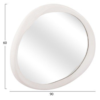 ΚΑΘΡΕΠΤΗΣ ΤΟΙΧΟΥ ΟΒΑΛ ΣΕΙΡΑ SANTORINI HM4513 MDF ΣΕ ΥΠΟΛΕΥΚΟ 90x3,2x60Υεκ ΚΑΘΡΕΠΤΗΣ ΤΟΙΧΟΥ ΟΒΑΛ ΣΕΙΡΑ SANTORINI HM4513 MDF ΣΕ ΥΠΟΛΕΥΚΟ 90x3,2x60Υεκ