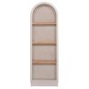 ΡΑΦΙΕΡΑ ΣΕΙΡΑ SANTORINI HM18045 MDF ΥΠΟΛΕΥΚΟ-ΡΑΦΙΑ ΞΥΛΟ ΕΛΑΤΟΥ ΦΥΣΙΚΟ 60x38,5x179Υεκ.