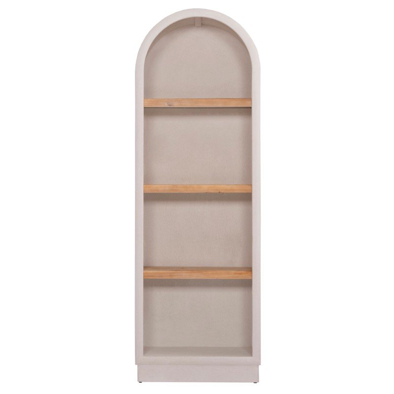 ΡΑΦΙΕΡΑ ΣΕΙΡΑ SANTORINI HM18045 MDF ΥΠΟΛΕΥΚΟ-ΡΑΦΙΑ ΞΥΛΟ ΕΛΑΤΟΥ ΦΥΣΙΚΟ 60x38,5x179Υεκ.