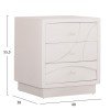 ΚΟΜΟΔΙΝΟ ΣΕΙΡΑ SANTORINI HM18047 MDF ΣΕ ΥΠΟΛΕΥΚΟ ΧΡΩΜΑ-3 ΣΥΡΤΑΡIA 48x38x55,5Υεκ.