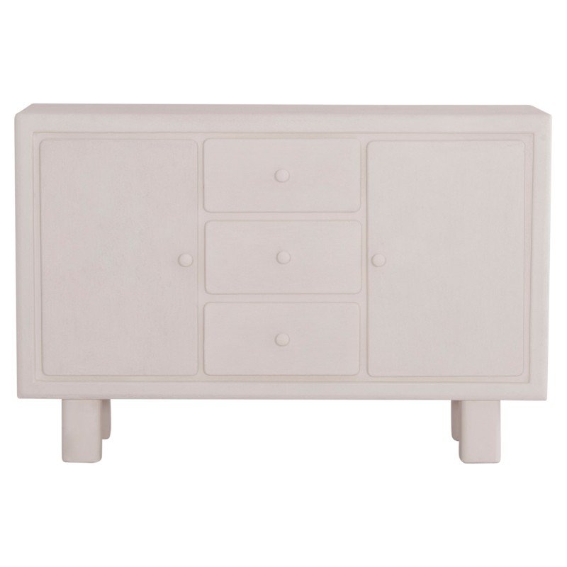 ΜΠΟΥΦΕΣ ΣΕΙΡΑ SANTORINI HM18048 MDF ΣΕ ΥΠΟΛΕΥΚΟ ΧΡΩΜΑ-3 ΣΥΡΤΑΡΙΑ & 2 ΠΟΡΤΕΣ 120x38x80Υεκ.