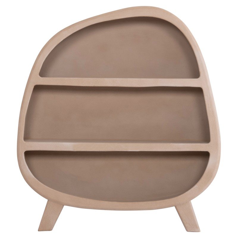 ΡΑΦΙΕΡΑ ΣΕΙΡΑ SANTORINI HM18060.02 MDF ΣΕ ΚΑΦΕ ΧΡΩΜΑ 120x38x133Υεκ.