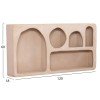 ΡΑΦΙ ΤΟΙΧΟΥ ΣΕΙΡΑ SANTORINI HM18063.02 MDF ΣΕ ΚΑΦΕ 120x18x60Υεκ.