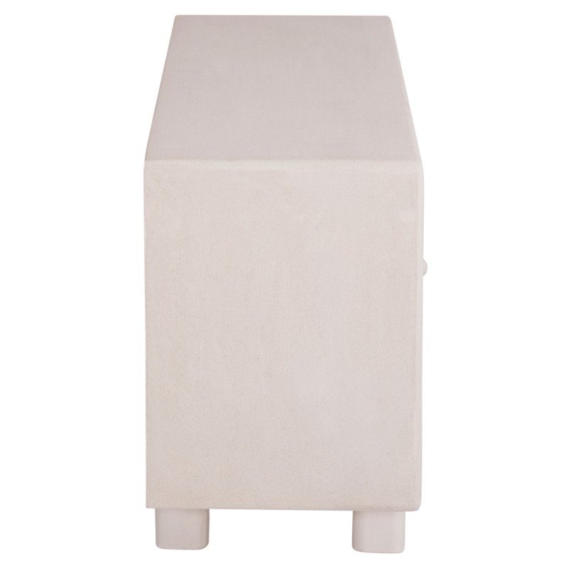 ΜΠΟΥΦΕΣ ΣΕΙΡΑ SANTORINI HM18068 MDF ΣΕ ΥΠΟΛΕΥΚΟ ΧΡΩΜΑ-3 ΠΟΡΤΕΣ 140x38x64Υεκ.