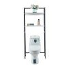 ΕΠΙΠΛΟ ΠΛΥΝΤΗΡΙΟΥ-ΡΑΦΙΕΡΑ HYGI HM18072.02 ΜΕΤΑΛΛΟ ΜΑΥΡΟ-MDF ΛΕΥΚΟ 64x25x156Υεκ.