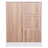 ΝΤΟΥΛΑΠΙ ΜΕ 4 ΑΠΟΘ.ΧΩΡΟΥΣ MATIN HM2479.01 SONAMA OAK-ΛΕΥΚΗ ΜΕΛΑΜΙΝΗ 80x39,5x99,5Υεκ