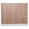 ΝΤΟΥΛΑΠΙ ΜΕ 4 ΑΠΟΘ.ΧΩΡΟΥΣ MATIN HM2480.01 SONAMA OAK-ΛΕΥΚΗ ΜΕΛΑΜΙΝΗ 117x39,5x99,5Υεκ