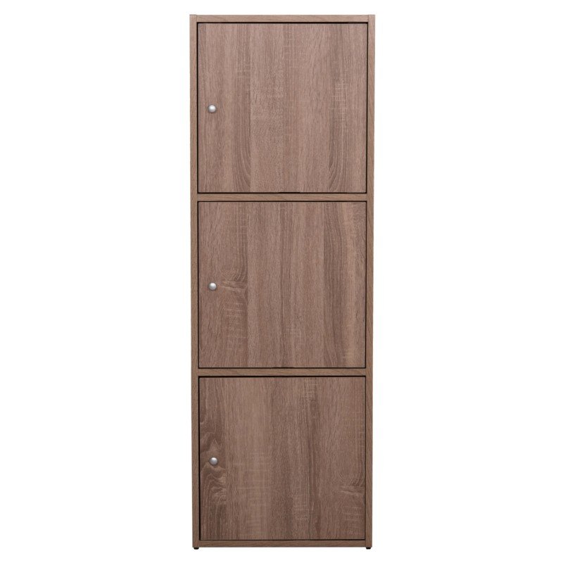 ΝΤΟΥΛΑΠΙ ΜΕ 3 ΑΠΟΘ. ΧΩΡΟΥΣ SORIANO HM9939.11 SONAMA OAK ΜΕΛΑΜΙΝΗ 40x39x119Υεκ.