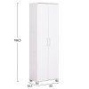 ΠΑΠΟΥΤΣΟΘΗΚΗ-ΝΤΟΥΛΑΠΑ CLUSE HM2403.03 ΜΕΛΑΜΙΝΗ ΛΕΥΚΟ ΧΡΩΜΑ 60Χ36,5Χ186,5Υεκ.