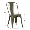 ΚΑΡΕΚΛΑ ΜΕΤΑΛΛΙΚΗ MELITA-PRO HM8641.43 ΣΕ DARK OLIVE GREEN 44x47x84.5Υεκ.