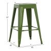 ΣΚΑΜΠΟ ΜΕΣΑΙΟΥ ΥΨΟΥΣ ΜΕΤΑΛΛΙΚΟ MELITA-PRO HM8573.53 ΣΕ LIGHT OLIVE GREEN 43x43x67Υεκ.