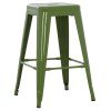 ΣΚΑΜΠΟ ΜΕΣΑΙΟΥ ΥΨΟΥΣ ΜΕΤΑΛΛΙΚΟ MELITA-PRO HM8573.53 ΣΕ LIGHT OLIVE GREEN 43x43x67Υεκ.