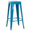 ΣΚΑΜΠΟ ΜΠΑΡ ΜΕΤΑΛΛΙΚΟ MELITA-PRO HM8642.48 ΣΕ ΜΠΛΕ 43x43x78Υεκ.