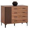 ΣΥΡΤΑΡΙΕΡΑ ΣΕΙΡΑ HARRY HM18009.01 ΜΕΛΑΜΙΝΗ ΣΚΟΥΡΟ ΦΥΣΙΚΟ-ΜΑΥΡΟ 110x46x87,5Υεκ.