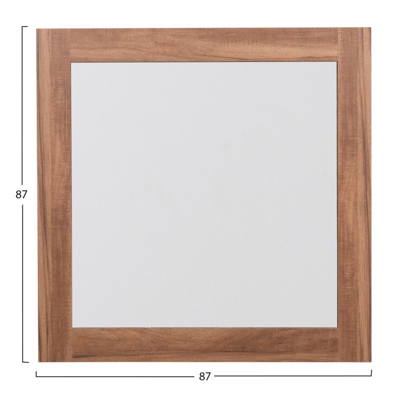 ΚΑΘΡΕΠΤΗΣ TOIXOY ΤΕΤΡΑΓΩΝΟΣ ΣΕΙΡΑ HARRY HM4485.01 ΜΕΛΑΜΙΝΗ ΦΥΣΙΚΟ ΞΥΛΟΥ 87x2(πάχος)x87εκ.