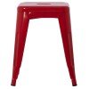 ΣΚΑΜΠΟ ΜΕΤΑΛΛΙΚΟ MELITA HM0096.44 ΣΕ ΚΟΚΚΙΝΟ ΧΡΩΜΑ 37x37x45Υεκ.