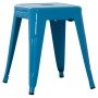 ΣΚΑΜΠΟ ΜΕΤΑΛΛΙΚΟ MELITA HM0096.48 ΣΕ ΜΠΛΕ ΧΡΩΜΑ 37x37x45Υεκ.