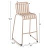 ΣΚΑΜΠΟ ΜΠΑΡ ΑΛΟΥΜΙΝΙΟΥ RACHEL HM6341.04 ΣΑΜΠΑΝΙ 59,5x55x101Υεκ.