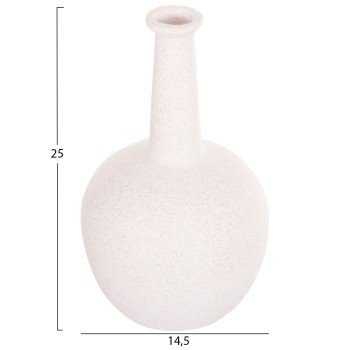 ΕΠΙΤΡΑΠΕΖΙΟ ΚΕΡΑΜΙΚΟ ΔΙΑΚΟΣΜΗΤΙΚΟ ELENDIL HM4593.01 ΥΠΟΛΕΥΚΟ ΚΡΥΣΤΑΛΛΙΚΟ Φ15x25Υεκ