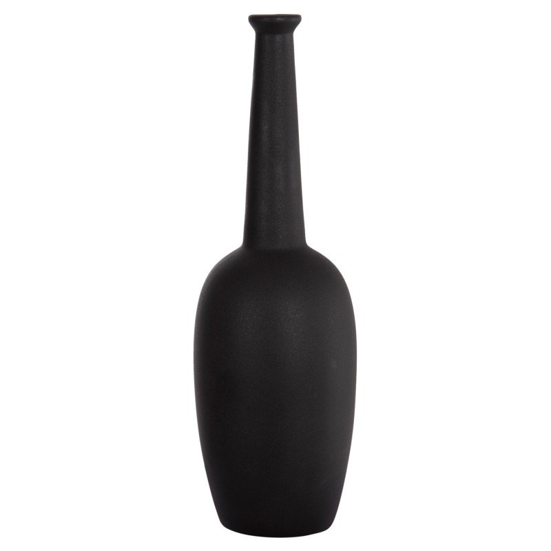 ΕΠΙΤΡΑΠΕΖΙΟ ΚΕΡΑΜΙΚΟ ΔΙΑΚΟΣΜΗΤΙΚΟ ELENDIL HM4591.02 ΜΑΥΡΟ ΜΑΤ Φ12x39.5Υεκ