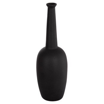 ΕΠΙΤΡΑΠΕΖΙΟ ΚΕΡΑΜΙΚΟ ΔΙΑΚΟΣΜΗΤΙΚΟ ELENDIL HM4591.02 ΜΑΥΡΟ ΜΑΤ Φ12x39.5Υεκ