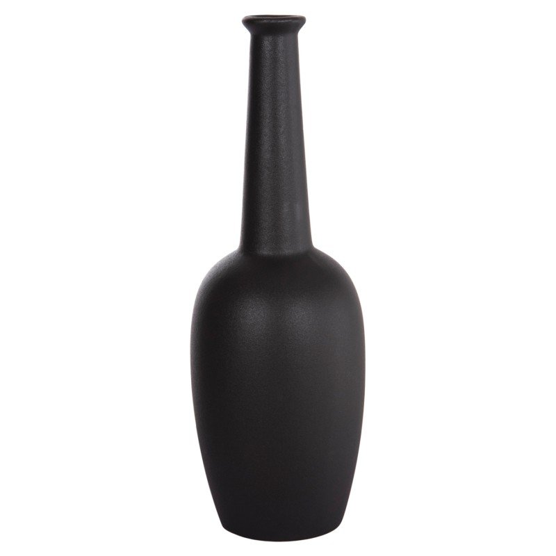ΕΠΙΤΡΑΠΕΖΙΟ ΚΕΡΑΜΙΚΟ ΔΙΑΚΟΣΜΗΤΙΚΟ ELENDIL HM4592.02 ΜΑΥΡΟ ΜΑΤ Φ10x30Υεκ