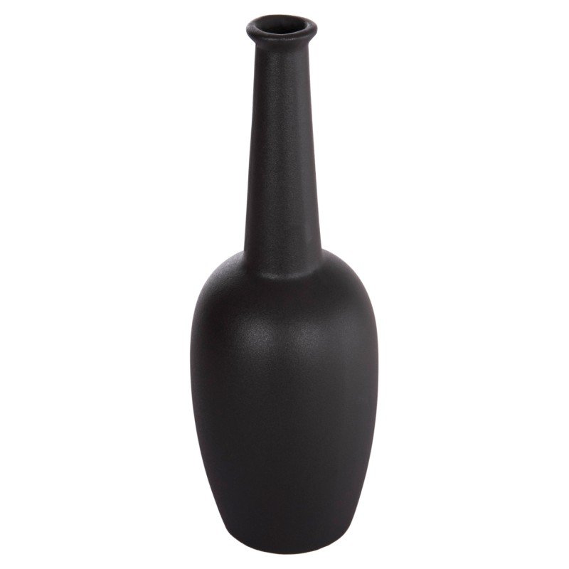 ΕΠΙΤΡΑΠΕΖΙΟ ΚΕΡΑΜΙΚΟ ΔΙΑΚΟΣΜΗΤΙΚΟ ELENDIL HM4592.02 ΜΑΥΡΟ ΜΑΤ Φ10x30Υεκ