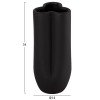 ΕΠΙΤΡΑΠΕΖΙΟ ΚΕΡΑΜΙΚΟ ΔΙΑΚΟΣΜΗΤΙΚΟ GLAΖΕ HM4611.02 ΜΑΥΡΟ ΜΑΤ Φ14x34Υ εκ.