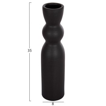 ΕΠΙΤΡΑΠΕΖΙΟ ΚΕΡΑΜΙΚΟ ΔΙΑΚΟΣΜΗΤΙΚΟ SCEPTER HM4614.02 ΜΑΥΡΟ ΜΑΤ Φ8x35Υ εκ.