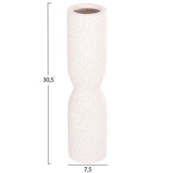 ΕΠΙΤΡΑΠΕΖΙΟ ΚΕΡΑΜΙΚΟ ΔΙΑΚΟΣΜΗΤΙΚΟ SCEPTER HM4615.01 ΚΡΥΣΤΑΛΛΙΚΟ ΥΠΟΛΕΥΚΟ Φ7,5x30,5Υεκ