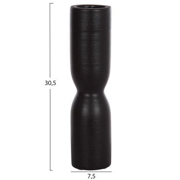 ΕΠΙΤΡΑΠΕΖΙΟ ΚΕΡΑΜΙΚΟ ΔΙΑΚΟΣΜΗΤΙΚΟ SCEPTER HM4615.02 ΜΑΥΡΟ ΜΑΤ Φ7,5x30,5Υεκ