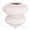 ΕΠΙΤΡΑΠΕΖΙΟ ΚΕΡΑΜΙΚΟ ΔΙΑΚΟΣΜΗΤΙΚΟ ROOK HM4629.01 ΥΠΟΛΕΥΚΟ ΚΡΥΣΤΑΛΛΙΚΟ Φ18x17Υεκ