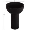 ΕΠΙΤΡΑΠΕΖΙΟ ΚΕΡΑΜΙΚΟ ΔΙΑΚΟΣΜΗΤΙΚΟ ELENDIL HM4602.02 ΜΑΥΡΟ ΜΑΤ Φ23x32Υ εκ