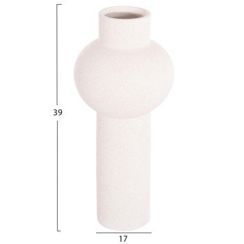 ΕΠΙΤΡΑΠΕΖΙΟ ΚΕΡΑΜΙΚΟ ΔΙΑΚΟΣΜΗΤΙΚΟ SCEPTER HM4604.01 ΥΠΟΛΕΥΚΟ ΚΡΥΣΤΑΛΛΙΚΟ Φ17x39Υεκ