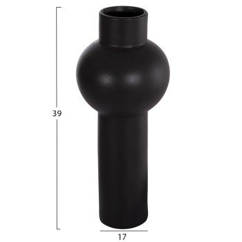 ΕΠΙΤΡΑΠΕΖΙΟ ΚΕΡΑΜΙΚΟ ΔΙΑΚΟΣΜΗΤΙΚΟ SCEPTER HM4604.02 ΜΑΥΡΟ ΜΑΤ Φ17x39Υεκ