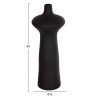 ΕΠΙΤΡΑΠΕΖΙΟ ΚΕΡΑΜΙΚΟ ΔΙΑΚΟΣΜΗΤΙΚΟ SCEPTER HM4636.02 ΜΑΥΡΟ ΜΑΤ Φ18x49Υεκ