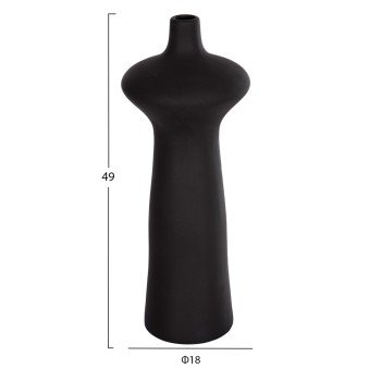 ΕΠΙΤΡΑΠΕΖΙΟ ΚΕΡΑΜΙΚΟ ΔΙΑΚΟΣΜΗΤΙΚΟ SCEPTER HM4636.02 ΜΑΥΡΟ ΜΑΤ Φ18x49Υεκ