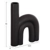 ΕΠΙΤΡΑΠΕΖΙΟ ΚΕΡΑΜΙΚΟ ΔΙΑΚΟΣΜΗΤΙΚΟ ARCON HM4638.02 ΜΑΥΡΟ ΜΑΤ 25,5x6x34Υεκ