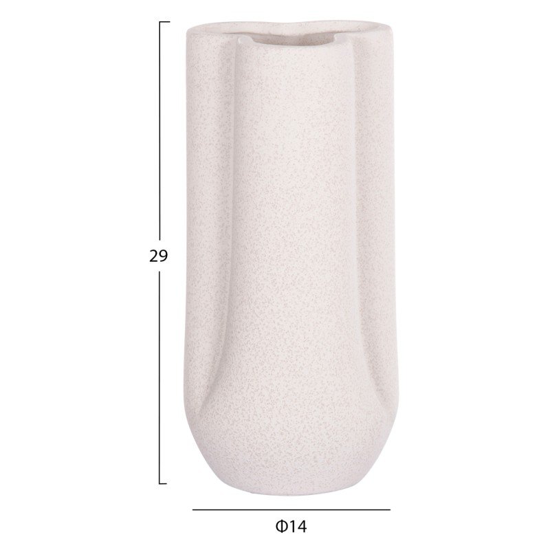 ΕΠΙΤΡΑΠΕΖΙΟ ΚΕΡΑΜΙΚΟ ΔΙΑΚΟΣΜΗΤΙΚΟ GLAΖΕ HM4612.01 ΚΡΥΣΤΑΛΛΙΚΟ ΥΠΟΛΕΥΚΟ Φ14x29Υεκ