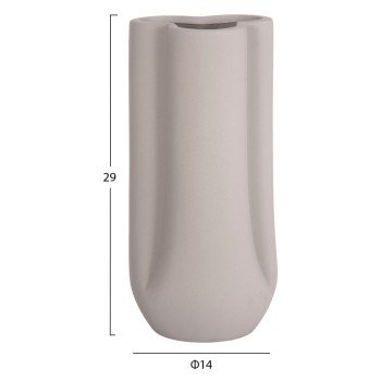 ΕΠΙΤΡΑΠΕΖΙΟ ΚΕΡΑΜΙΚΟ ΔΙΑΚΟΣΜΗΤΙΚΟ GLAΖΕ HM4612.03 ΓΚΡΙ ΜΑΤ Φ14x29Υεκ