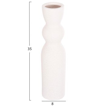 ΕΠΙΤΡΑΠΕΖΙΟ ΚΕΡΑΜΙΚΟ ΔΙΑΚΟΣΜΗΤΙΚΟ SCEPTER HM4614.01 ΚΡΥΣΤΑΛΛΙΚΟ ΥΠΟΛΕΥΚΟ Φ8x35Υεκ