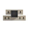 ΚΡΕΜΑΣΤΡΑ ΕΙΣΟΔΟΥ & ΡΑΦΙ SLOT HM18077.02 ΜΕΛΑΜΙΝΗ SONAMA-ΓΚΡΙ 69x12x32Υεκ