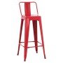 ΣΚΑΜΠΟ BAR ME ΠΛΑΤΗ ΜΕΤΑΛΛΙΚΟ MELITA-PRO HM8643.44 ΚΟΚΚΙΝΟ 42x42x100Υεκ.
